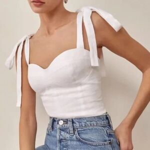 Reformation Jaxon Linen Top